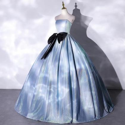 Shimmering haze blue wedding dress,..
