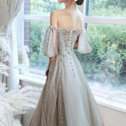 Off shoulder fairy evening dress, l..