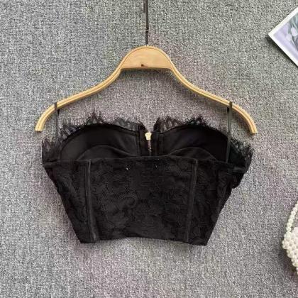 Sexy lace halter top, fashion, spic..