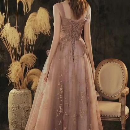 Pink bridesmaid dress, fairy studen..
