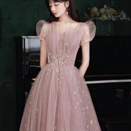 Pink evening dress, new fairy party..