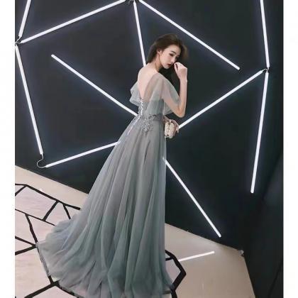 V-neck Party Dress, Fairy Prom Dress,custom Made
