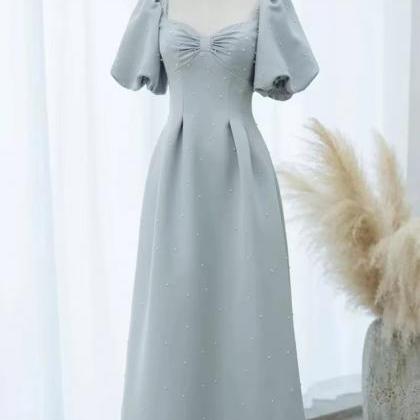 Blue Birthday Dress, Sweet Bridesmaid Dress,..