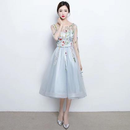 Fashionable, Elegant Homecoming Dress,mid Length..