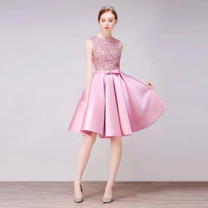 Pink Homecoming Dress, Cute Graduation Dress,..
