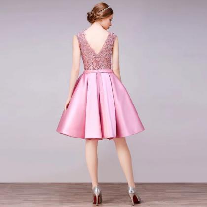 Pink Homecoming Dress, Cute Graduation Dress,..
