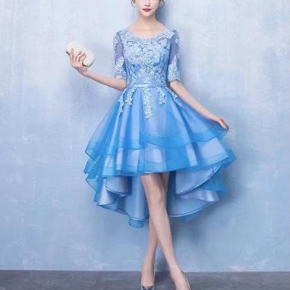 Elegant homecoming dress, blue high..