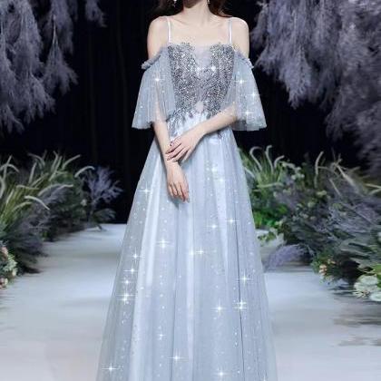 Shiny Party Dress, Temperament Long Fairy Dream..