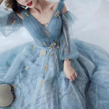 Blue Prom Dress, Fairy Party Dress, Dream Birthday..