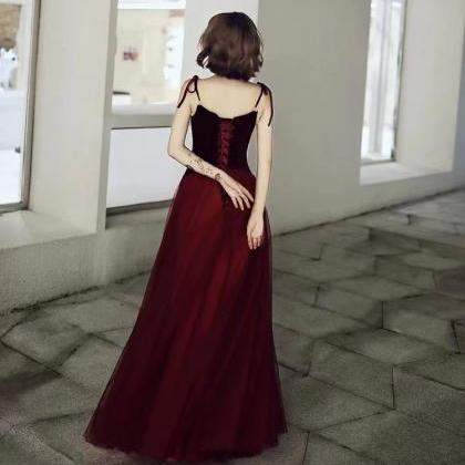 Red Evening Dress, Sexy Prom Dress,nooble,..