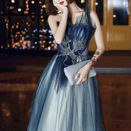 Gradient Evening Gowns, Long Fairy Strapless..