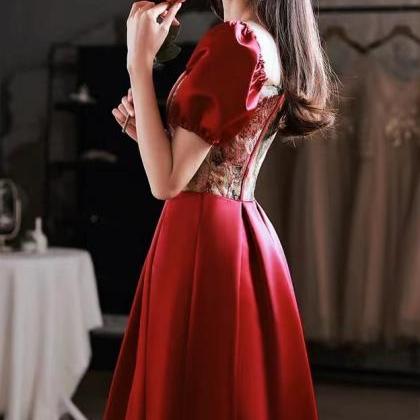 Princess Evening Dress ,red Birthday Dress, Off..