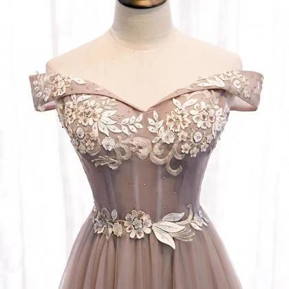 Off Shoulder Prom Dress,long Fairy Temperament..