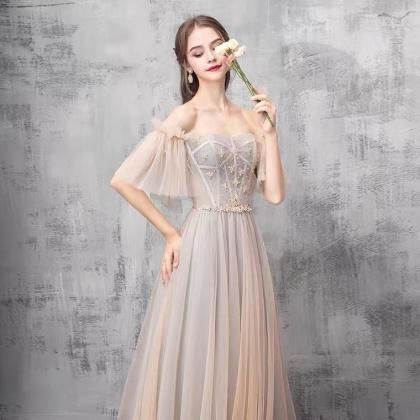 Off Shoulder Party Dress,fairy Evening Dress,chic..