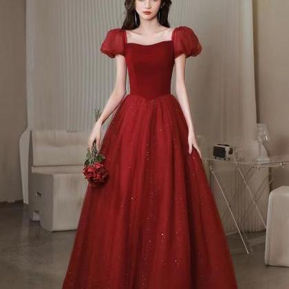 Princess On The Run Dress, Red Glamour Dress, Cute..