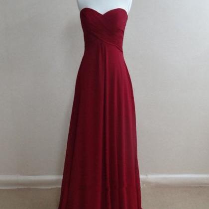 Burgundy Prom Dresses , High Quality Prom Gown,..