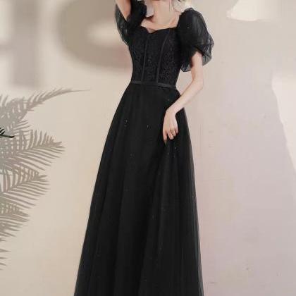 Sexy Prom Dress,black Party Dress,off Shoulder..