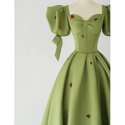 Fresh Green Prom Dress,cute Party Dress,princess..