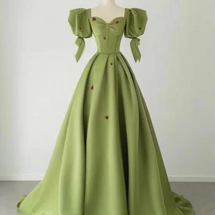 Fresh Green Prom Dress,cute Party Dress,princess..
