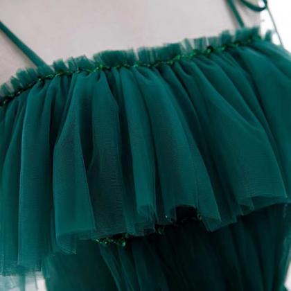 New, green prom dress, spaghetti st..