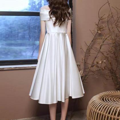 White Dress , Temperament Party Dress,satih..