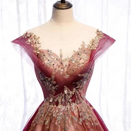 Cap Sleeve Prom Dress, Fairy Party Dress, Dream..