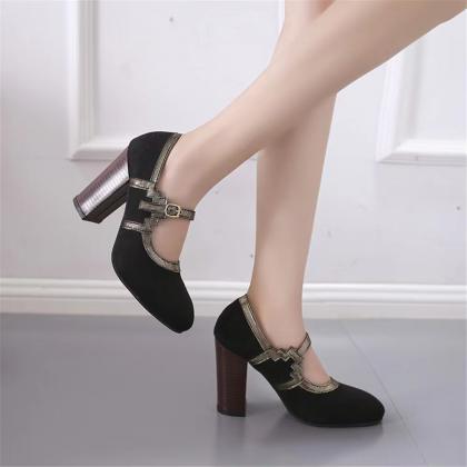 Chunky Heels, Women's Fashion Shoes