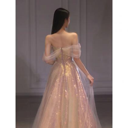Fairy Evening Dress, Modern Party Dress, Off..