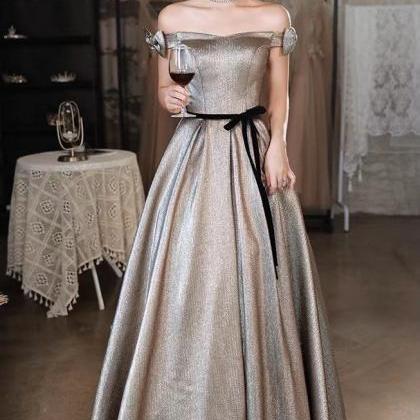 Evening Prom Gown , Sexy Off-shoulder Party Dress,..