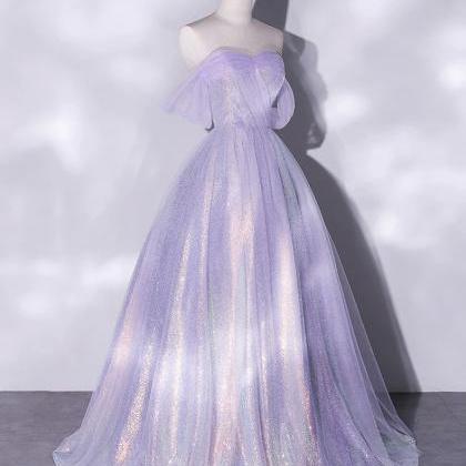 Off Shoulder Evening Dress, Fairy Prom..