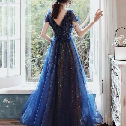 Starry Evening Dress, Temperamental Girl Prom..