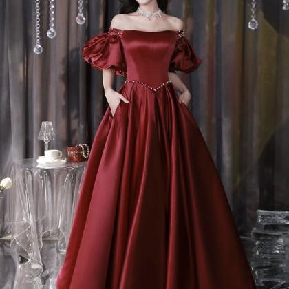 Red Evening Dress, Charming Party Dress,..