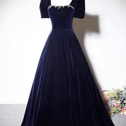 High Quality Prom Gown, Velvet Evening Dress, Off..