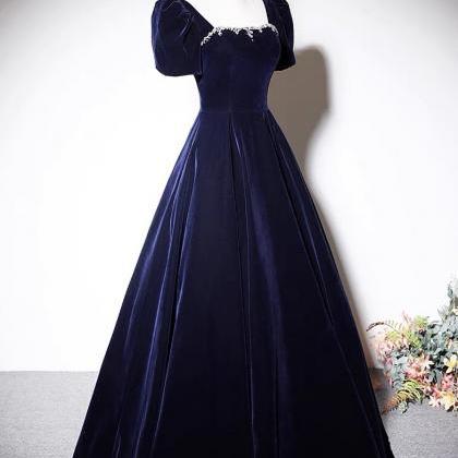 High Quality Prom Gown, Velvet Evening Dress, Off..
