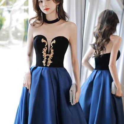 Strapless Prom Dresses, Royal Blue Party Dresses,..