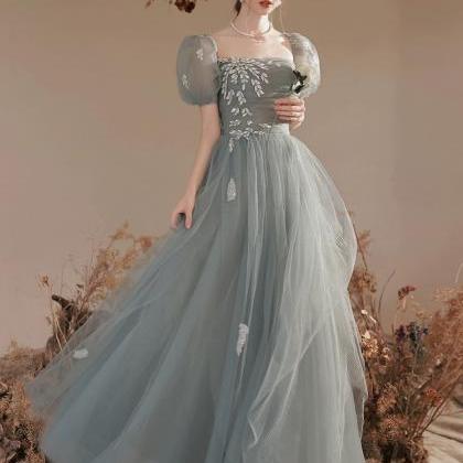Cute Prom Dress, Green Bridesmaid Dress, Fairy..
