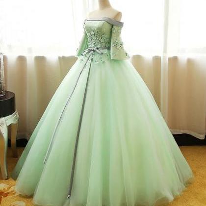 Fresh Prom Dress,light Green Party Dress, Sweet 16..