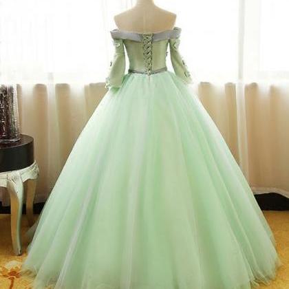 Fresh Prom Dress,light Green Party Dress, Sweet 16..