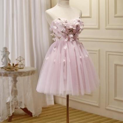 Pink Cute Party Dress, Girl’s Birthday Flower..