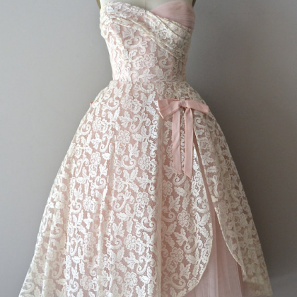 White Lace Homecoming Dresses, Tulle Graduation..