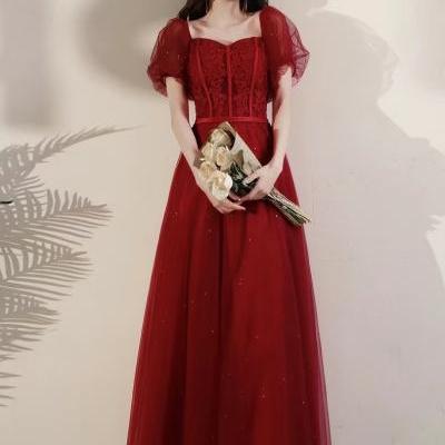 Red dress, glamorous evening dress,custom made