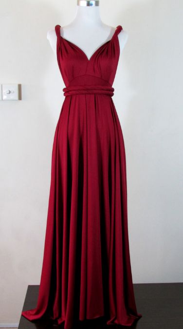 Red Prom Dresses, Long Prom Dresses, Pretty V-neck Simple Cheap Long High Low Charming Prom Dresses