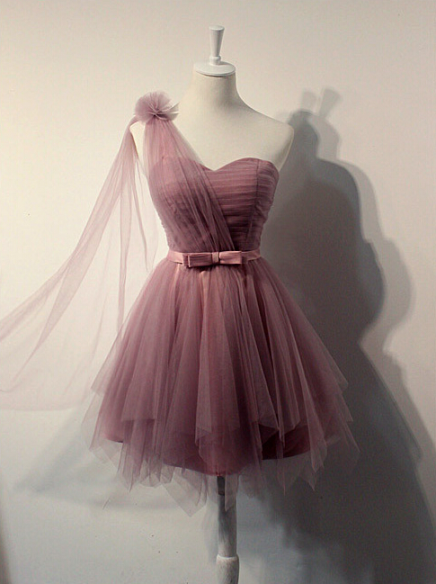 Charming Prom Dress,cute Prom Gown,organza Mini Prom Dress