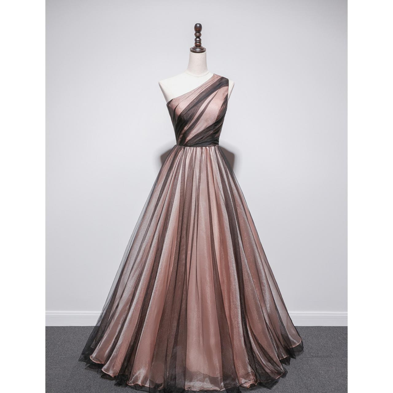 One Shoulder Prom Dress,elegant Evening Dress,simple Party Dress,custom Made