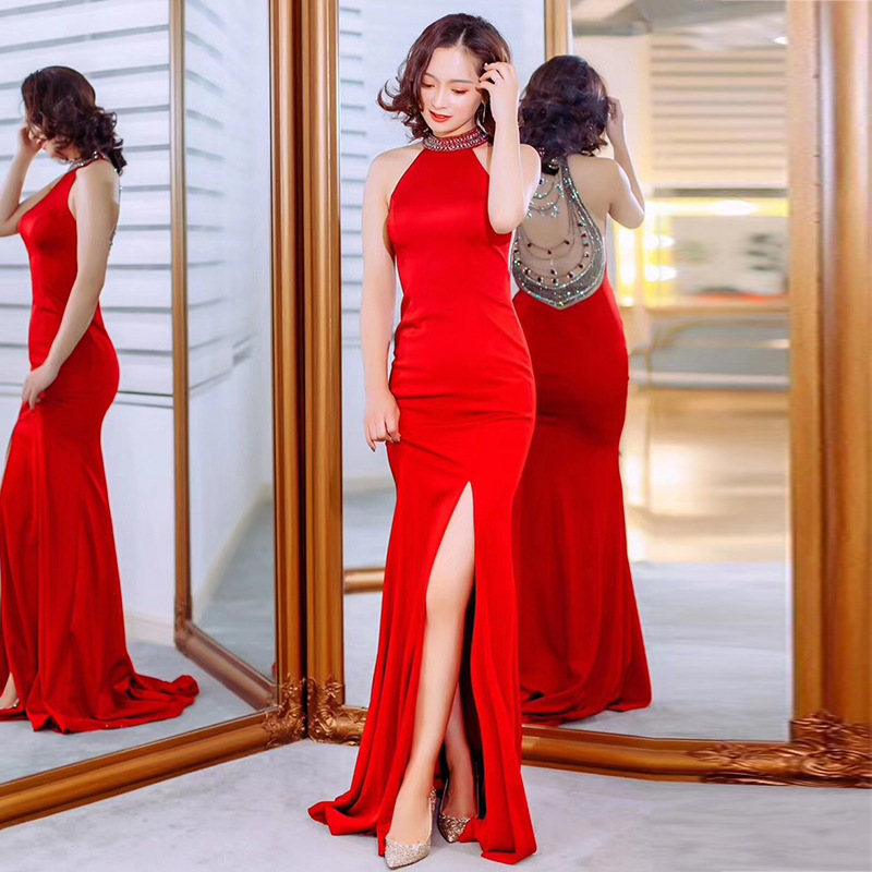 Luxury, Atmosphere Dress, Red Sexy, Slim Mermaid Prom Dress, Heavy Custom Party Dress, Haute Couture,custom Made