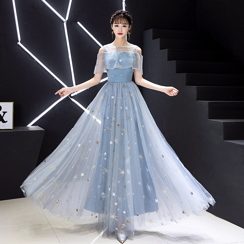 Noble And Elegant Gray Party Dress,atmosphere Bridesmaids Dress,fairy Dress,custom Made