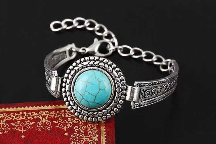 Creative, Turquoise Bracelet Silver Bracelet, Silver Bracelet, Direct