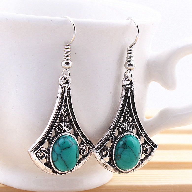 vintage, ethnic style jewelry, turquoise earrings, manufacturers direct sales