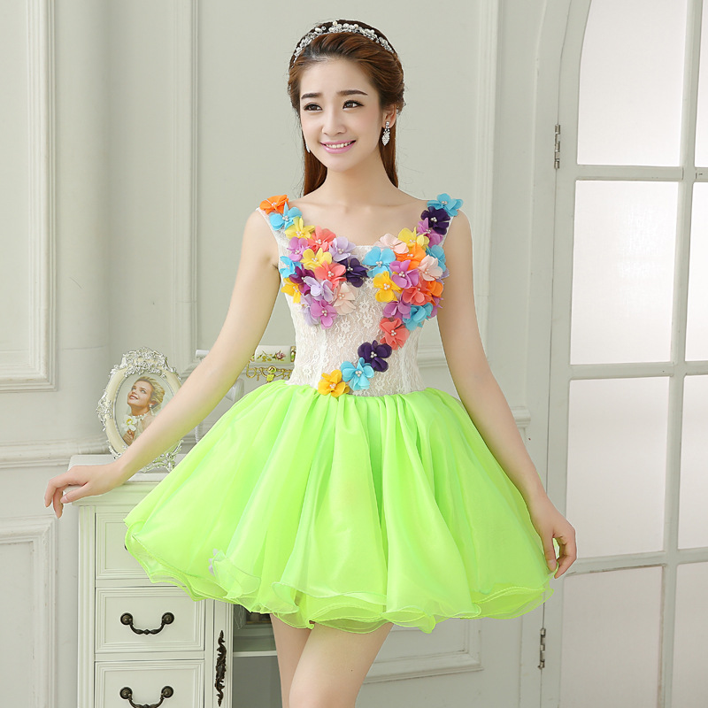 Fancy Homecoming Dress, Colorful Party Dress,cute Beach Dress,custom Made