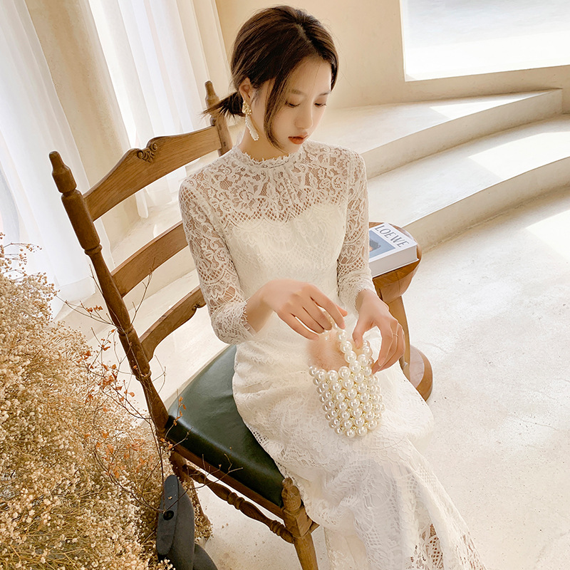 french corset lace dress Desiree Elegant Lace Corset Dress with Sheer Skirt and Draped Detail L main image 1